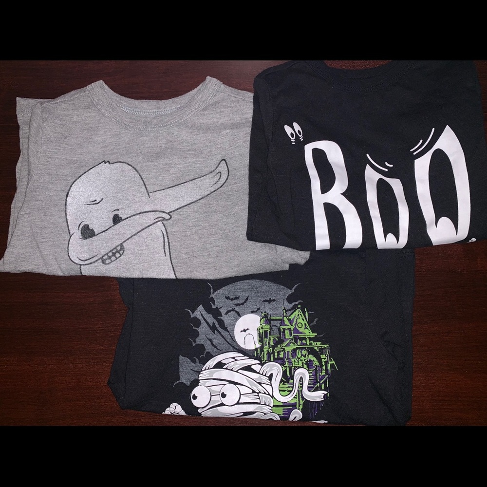 Halloween toddler boy long sleeve bundle
